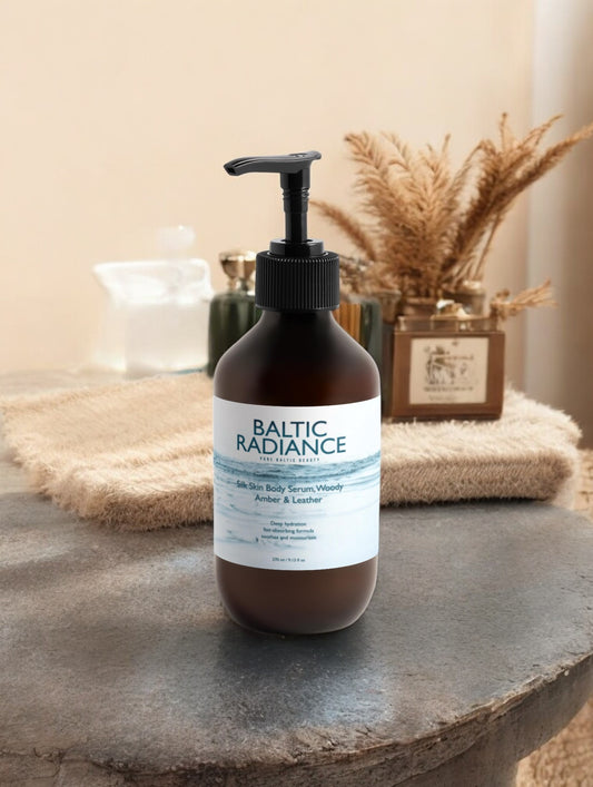 Silk Skin Body Serum, Woody Amber & Leather